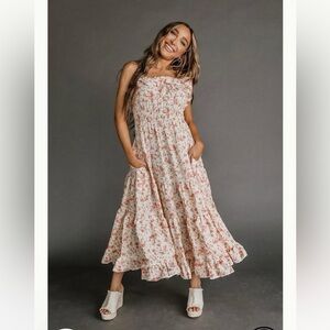 Floral Maxi Dress with Ruffle Detail